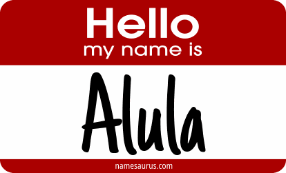 Hello my name is Alula png download