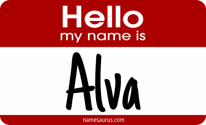 Hello my name is Alva png download
