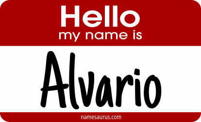 Hello my name is Alvario png download