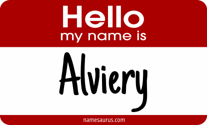 Hello my name is Alviery png download