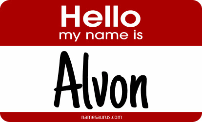 Hello my name is Alvon png download