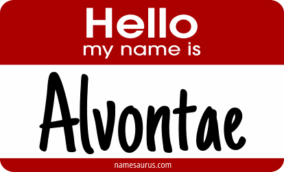 Hello my name is Alvontae png download