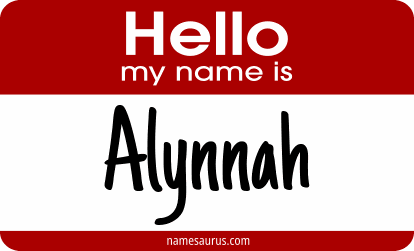 Hello my name is Alynnah png download
