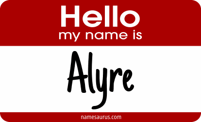 Hello my name is Alyre png download