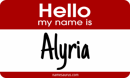 Hello my name is Alyria png download