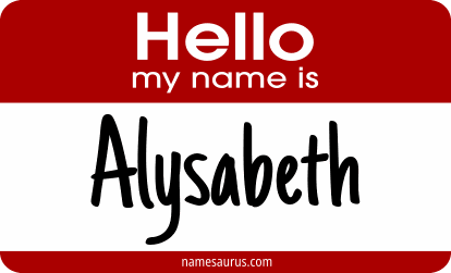 Hello my name is Alysabeth png download