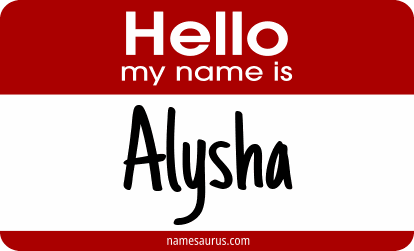 Hello my name is Alysha png download