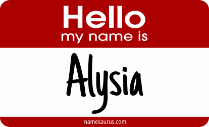 Hello my name is Alysia png download