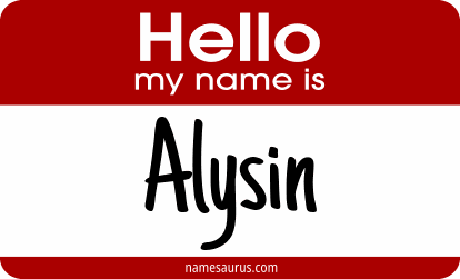 Hello my name is Alysin png download