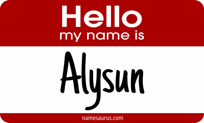 Hello my name is Alysun png download