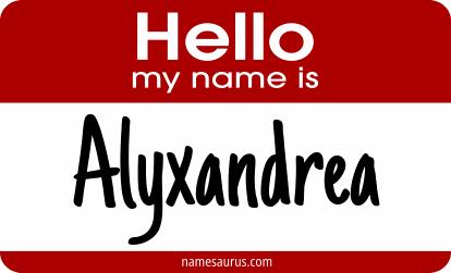 Hello my name is Alyxandrea png download