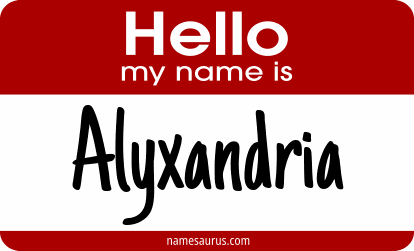 Hello my name is Alyxandria png download