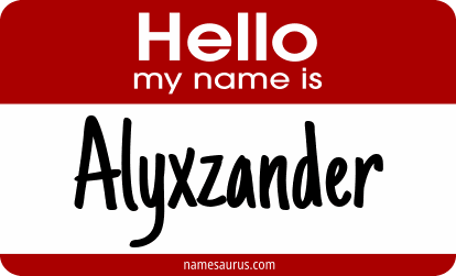Hello my name is Alyxzander png download