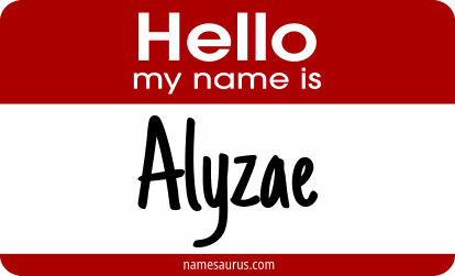 Hello my name is Alyzae png download