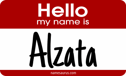 Hello my name is Alzata png download