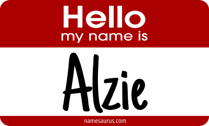 Hello my name is Alzie png download