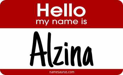 Hello my name is Alzina png download