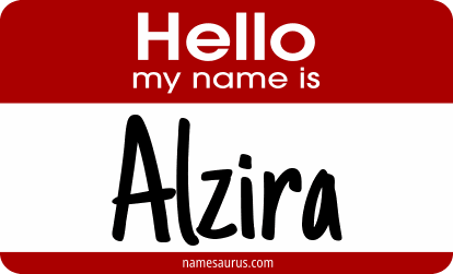 Hello my name is Alzira png download