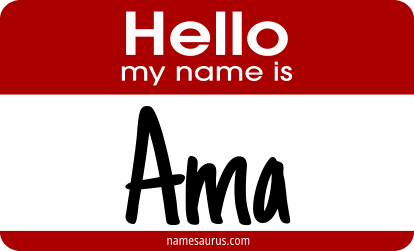 Hello my name is Ama png download
