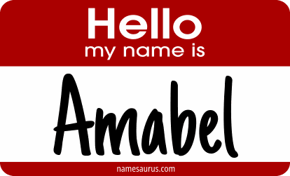 Hello my name is Amabel png download
