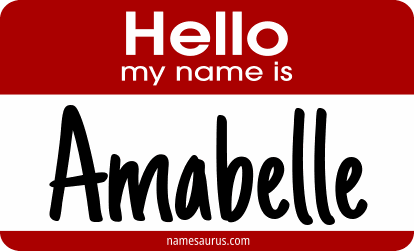 Hello my name is Amabelle png download