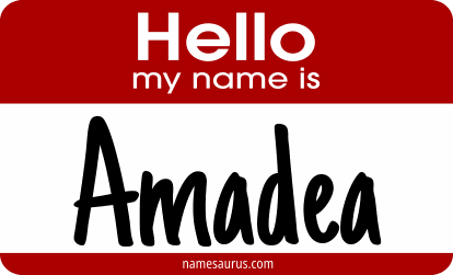 Hello my name is Amadea png download