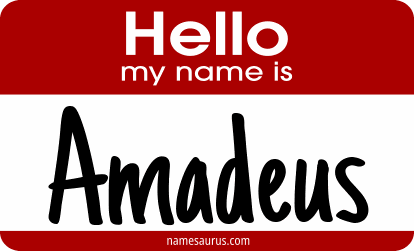 Hello my name is Amadeus png download
