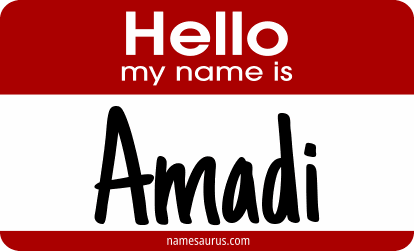 Hello my name is Amadi png download
