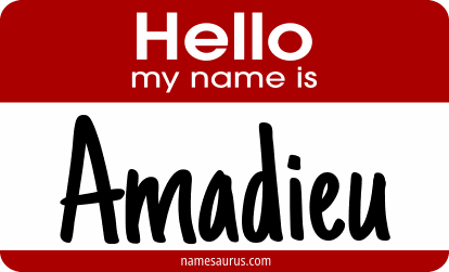 Hello my name is Amadieu png download