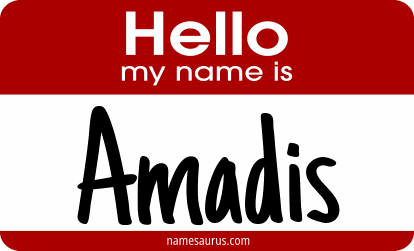 Hello my name is Amadis png download