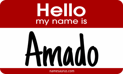 Hello my name is Amado png download