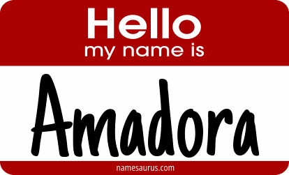Hello my name is Amadora png download