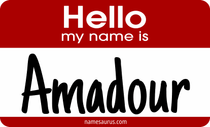 Hello my name is Amadour png download