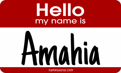 Hello my name is Amahia png download
