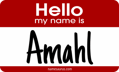 Hello my name is Amahl png download