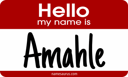 Hello my name is Amahle png download