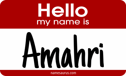 Hello my name is Amahri png download