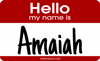 Hello my name is Amaiah png download