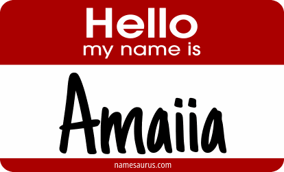 Hello my name is Amaiia png download