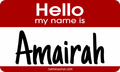 Hello my name is Amairah png download