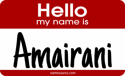 Hello my name is Amairani png download