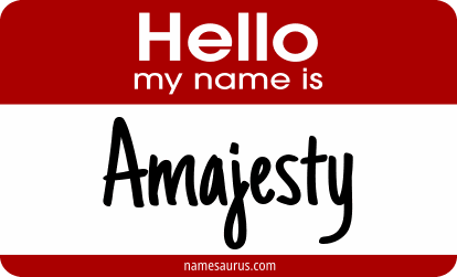 Hello my name is Amajesty png download
