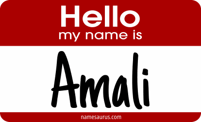 Hello my name is Amali png download