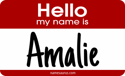 Hello my name is Amalie png download