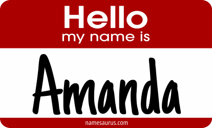 Hello my name is Amanda png download