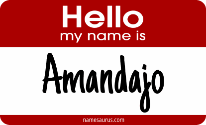 Hello my name is Amandajo png download