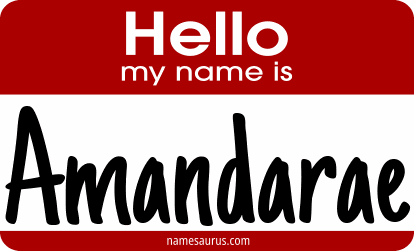Hello my name is Amandarae png download