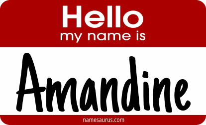 Hello my name is Amandine png download