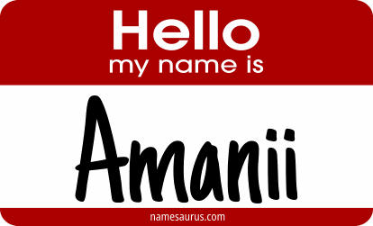 Hello my name is Amanii png download