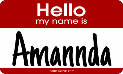 Hello my name is Amannda png download